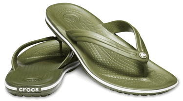 Облекло Crocs unisex Crocband™ Flips Army Green / White 36 Зелено | 11033-37P, 1