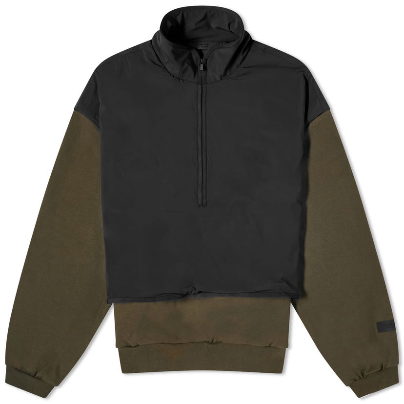 Суитчър Fear of God ESSENTIALS Nylon Fleece Mockneck Sweatshirt Зелено | 202SP244300F