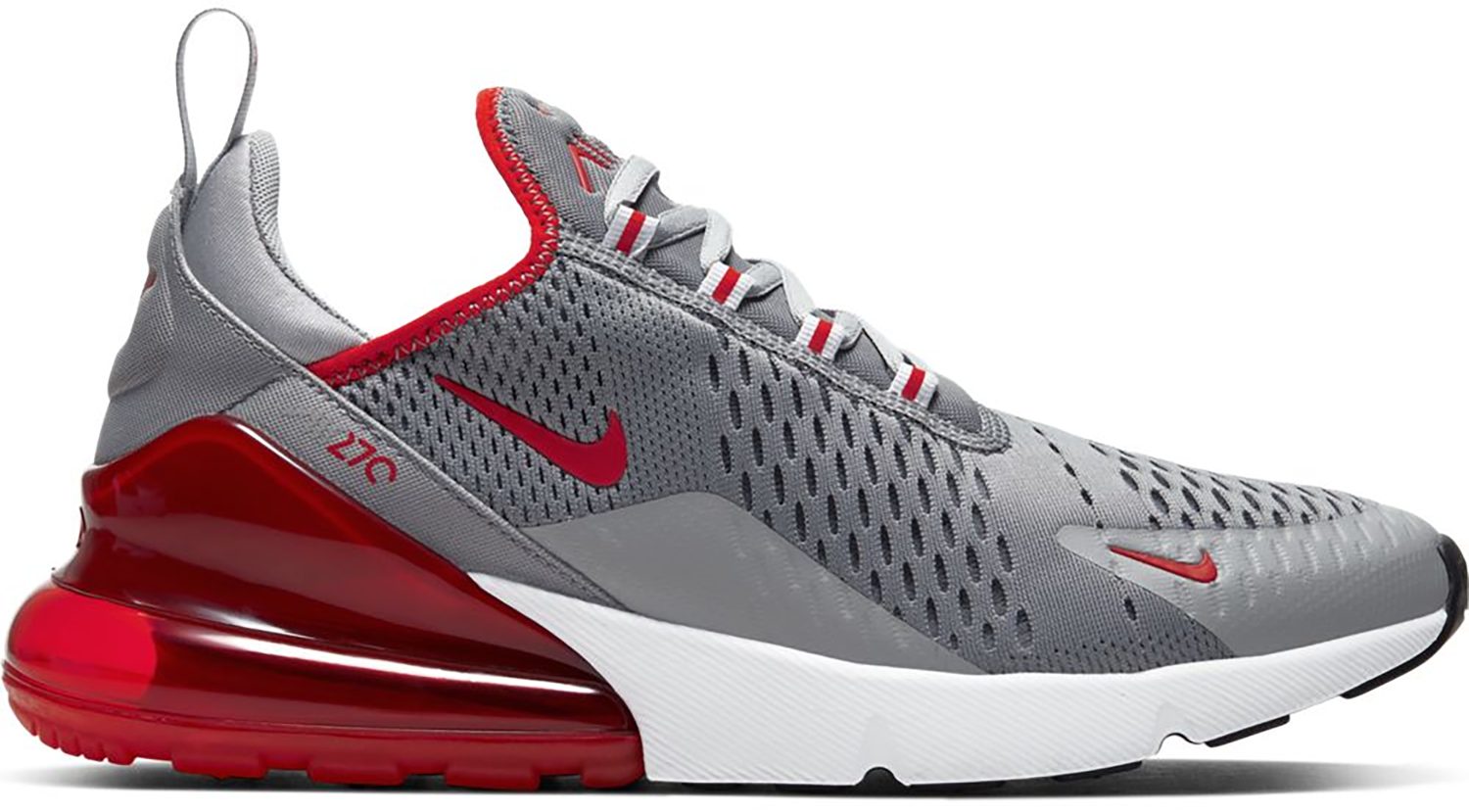 Кецове и обувки Nike Air Max 270 Particle Grey University Red Сиво | CW7048-001, 0