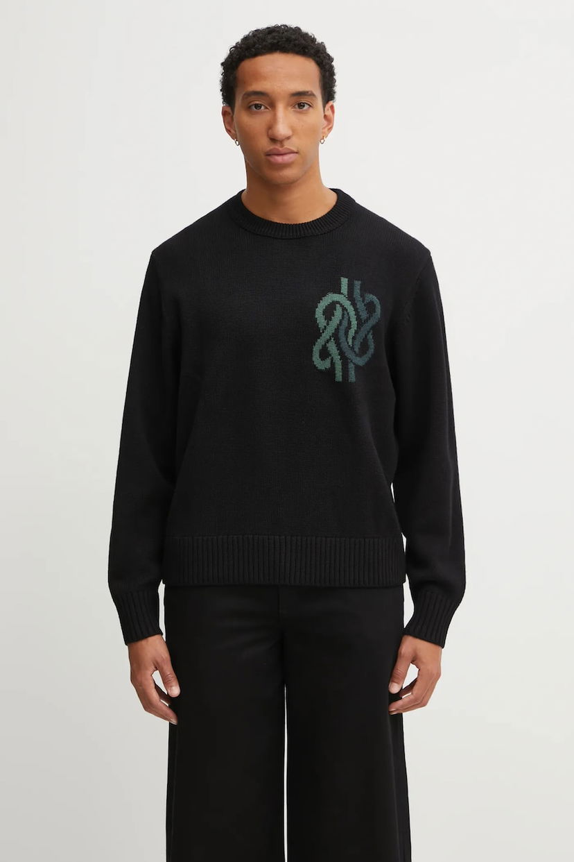Пуловер Filling Pieces Filling Pieces Knit Sweater Knot Черно | 422575500265