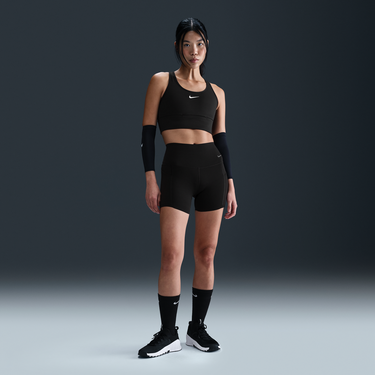 Сутиен Nike Swoosh Pocket Mid-Support Padded Sports Bra Черно | HF5360-010, 2