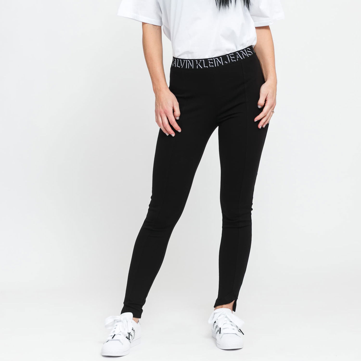 Клинове CALVIN KLEIN Milano Logo Elastic Legging Черно | J20J216586 BEH, 0