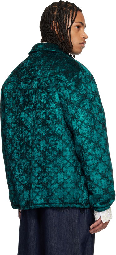 Яке Dries Van Noten Dries Van Noten Crushed Velvet Jacket Зелено | 252-020575-2133, 2