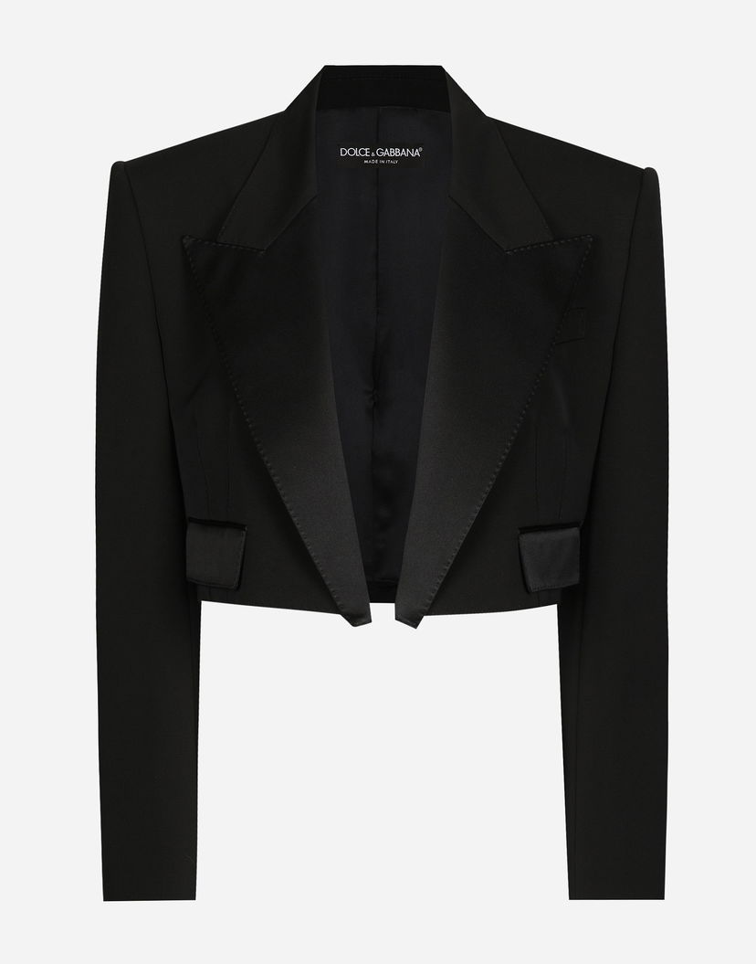 Яке Dolce & Gabbana Gabardine Tuxedo Jacket Черно | F299RTFU21EN0000