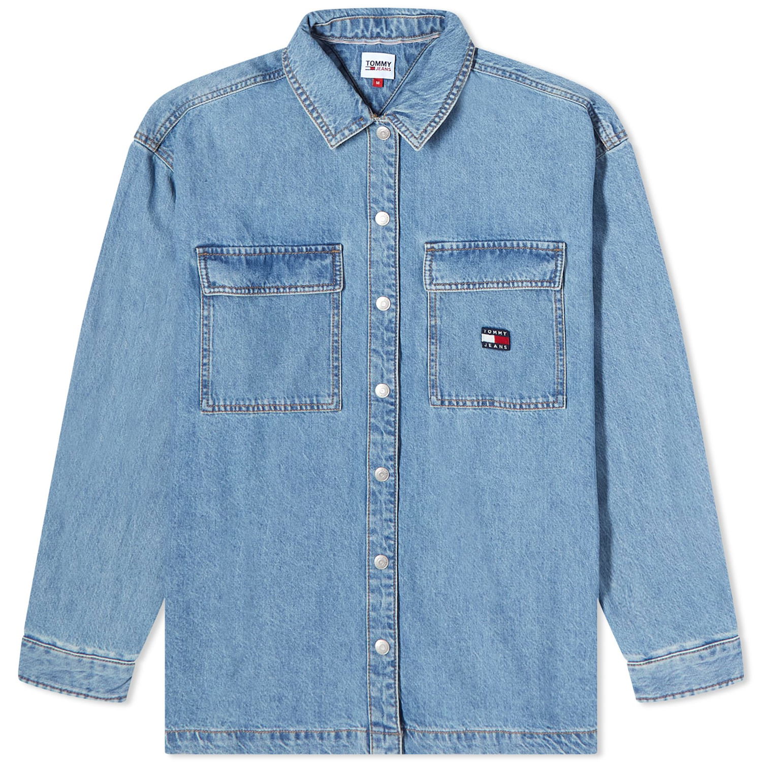 Риза Tommy Hilfiger Denim Тюркоазено | DW0DW159141A5, 0