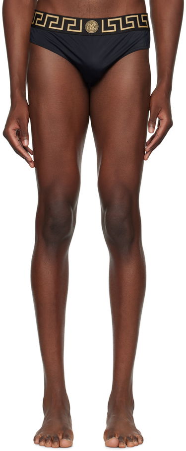 Бански Versace Versace Greca Border Swim Briefs Черно | ABU01025_1A11119, 0