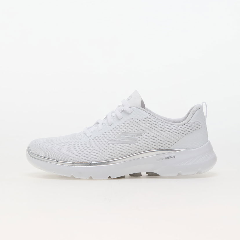 Кецове и обувки Skechers Go Walk 6-Bold Vision White Бяло | 124512 WHT