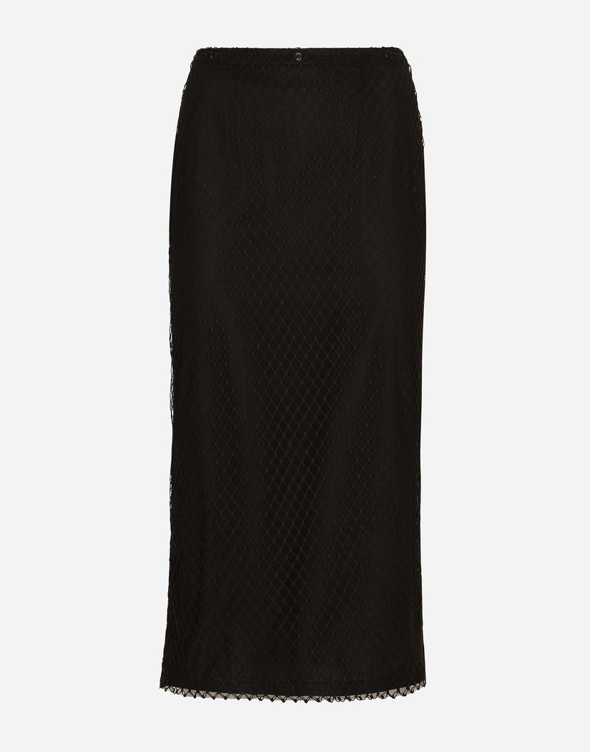 Пола Dolce & Gabbana Calf-length Pencil Skirt Черно | F4C0CTHLM83N0000