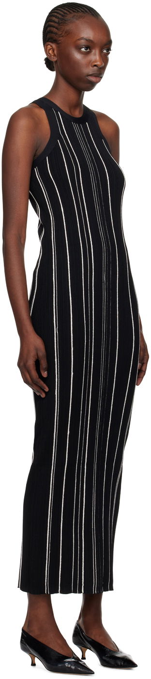 Pокля TOTEME TOTEME Braid Rib Tank Midi Dress Черно | 242-WRD2305-YA0044, 1