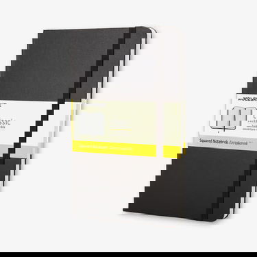 Дневник Moleskine Classic Squared Notebook, Black, Hard Cover Черно | 9788883701023, 0