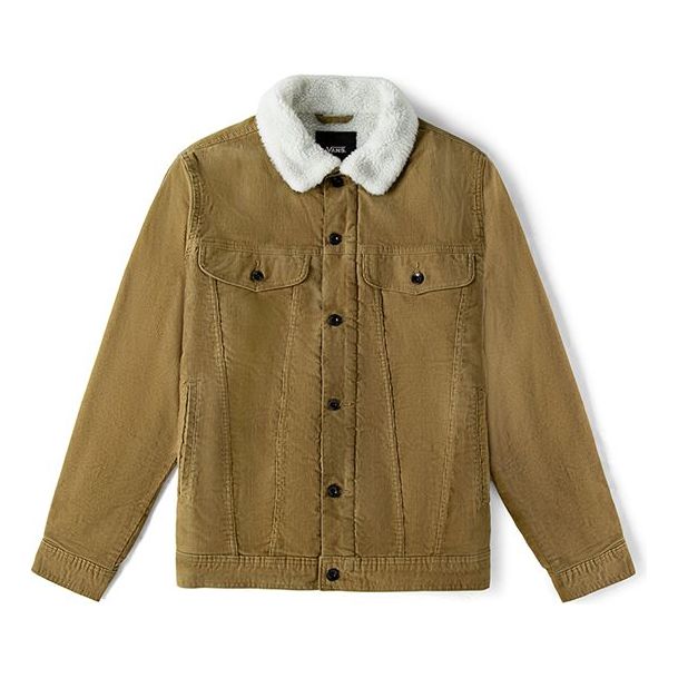 Яке Vans Corduroy Jacket with Sherpa Collar Кафяво | VN0A4RQMDZ9