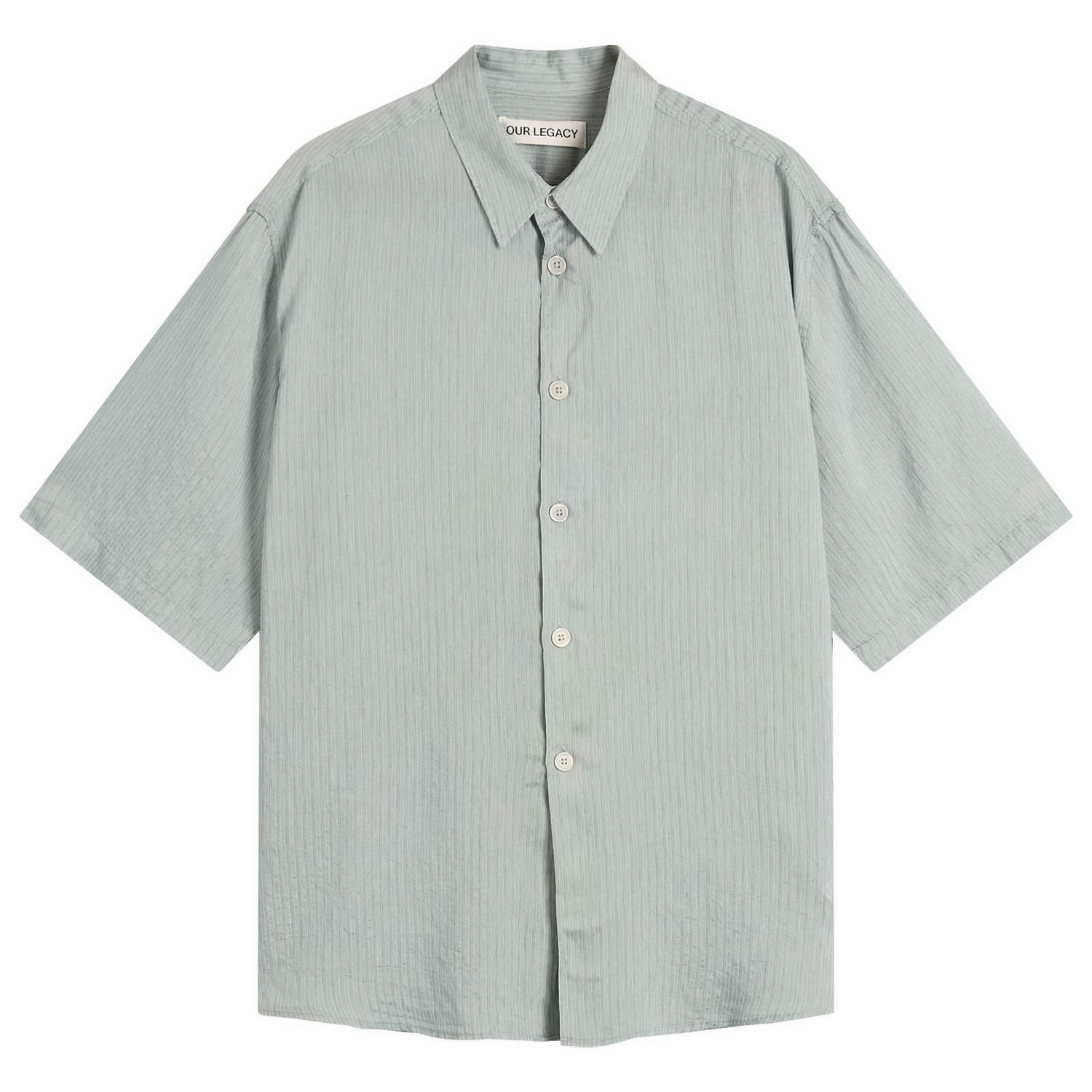 Риза OUR LEGACY Our Legacy Beyond Short Sleeve Shirt Сиво | M2252BG, 1