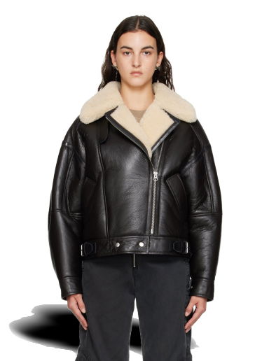 Яке Acne Studios Zip Shearling Jacket Кафяво | A70087-