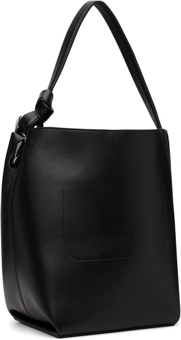 Чанта през рамо JW Anderson Corner Bucket Leather Shoulder Bag with Knot Detail and Sculptural Hardware Черно | HB0738-LA0232, 2