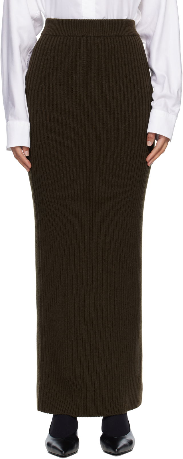 Boris Ribbed Knit Maxi Skirt