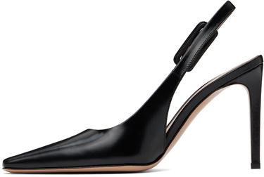 Кецове и обувки Gianvito Rossi Tokio Leather Slingback Heels Черно | G95441-95RIC-TOK, 2