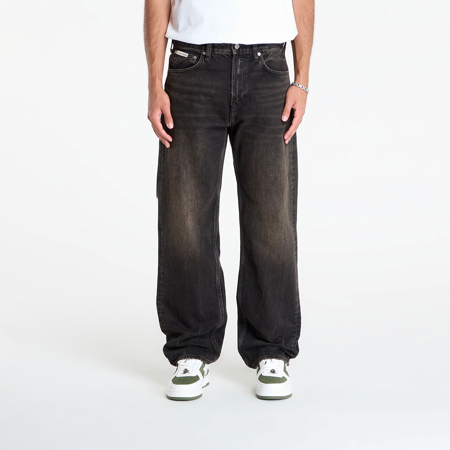 Дънки CALVIN KLEIN Calvin Klein Jeans 90S Straight Espress Pants W35/L32 Черно | LV04RD724G 01G, 0