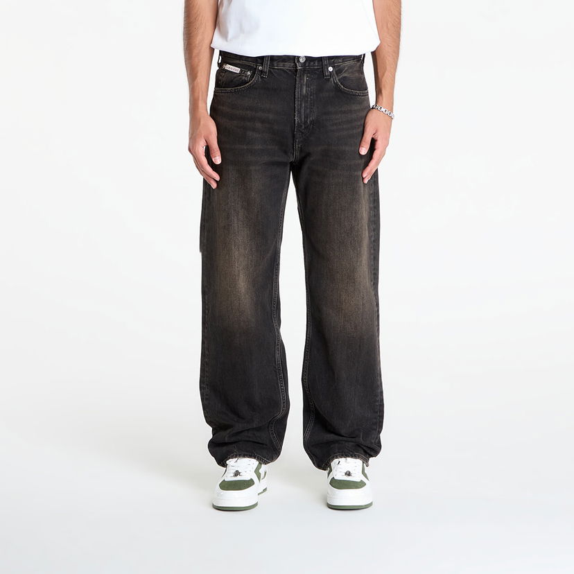 Дънки CALVIN KLEIN Calvin Klein Jeans 90S Straight Espress Pants W35/L32 Черно | LV04RD724G 01G
