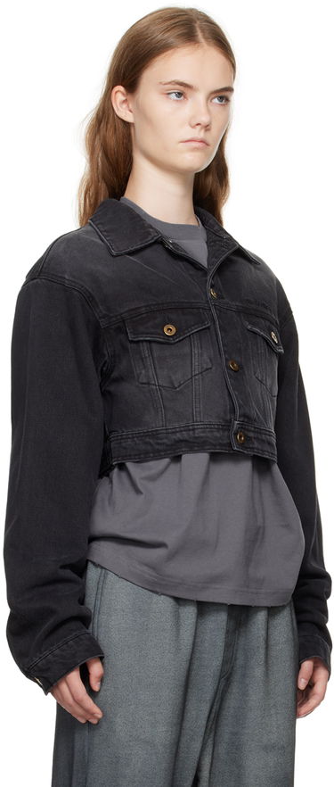 Яке We11done We11done Cropped Denim Jacket Черно | WD-DJ2-24-337-W-BK, 1
