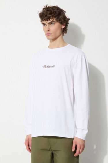 Тениска Maharishi Maharishi Dragon Bamboo Long Sleeve T-Shirt Бяло | 5080.WHITE, 3