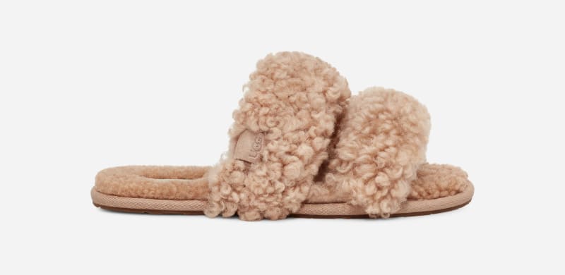 Облекло UGG ® Maxi Curly Scuffetta Slipper Бежово | 1130837-SAN, 0