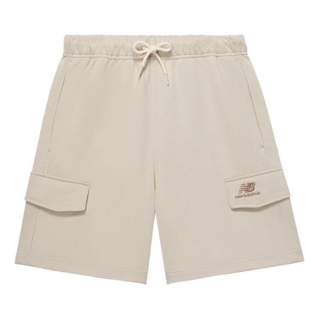 Къси панталони New Balance Logo Sport Cotton Shorts Бежово | 5VD24043-LBE, 0