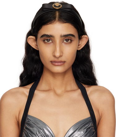 Значка Versace Versace Gianni Ribbon Headband Черно | 1014906_1A10921_1B00F, 0