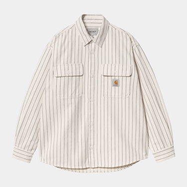 Риза Carhartt WIP Carhartt WIP Hendry Striped Shirt Jacket Бяло | I034827_6, 5