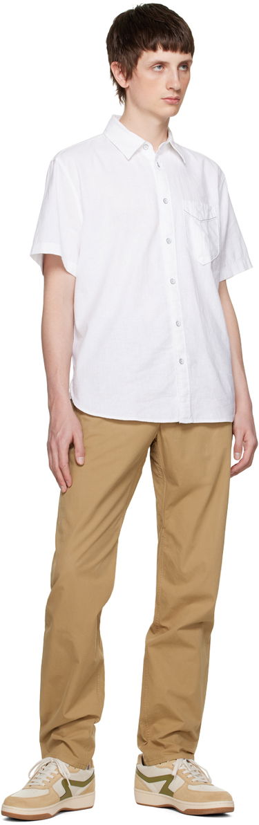 Риза rag & bone Rag & Bone Arrow Short Sleeve Shirt Бяло | MBW23PA412CHML, 3