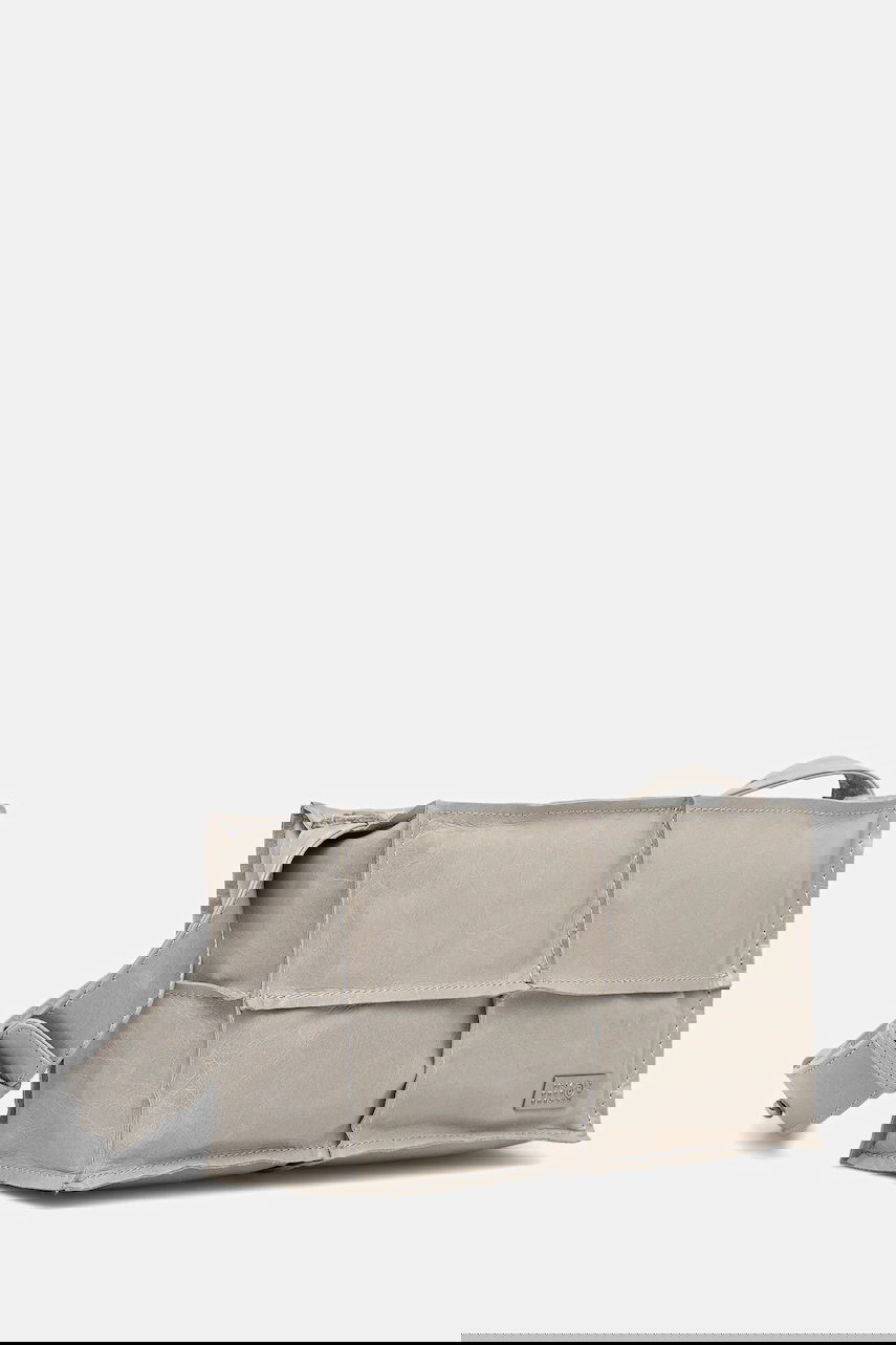 Чанта през рамо Maison Margiela MM6 Maison Margiela Leather Paneled Shoulder Bag Сиво | SB5WD0031.P8490.T1019, 1