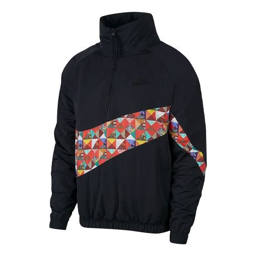 Суитчър Nike Big Swoosh Logo Woven Jacket Черно | CI7690-010