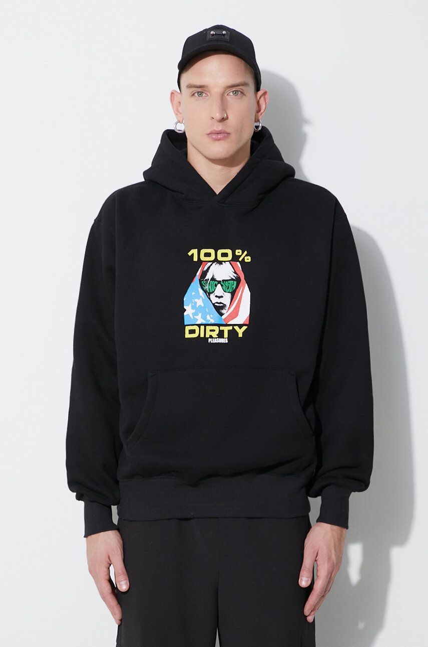 Суитчър Pleasures Dirty Hoodie Черно | P23SY001, 0