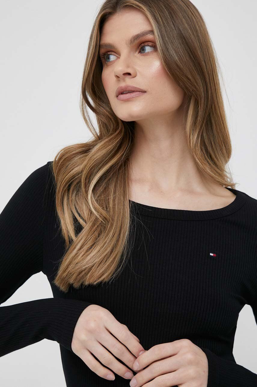 Тениска Tommy Hilfiger T-Shirt Черно | WW0WW38869, 0