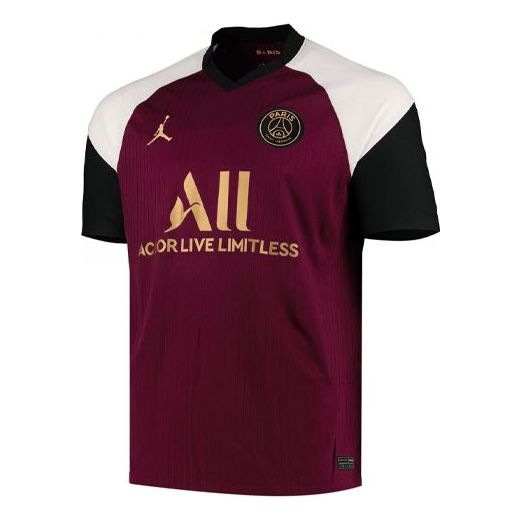 Фланелка Nike PSG Breathe Stadium Short Sleeve Jersey Бургунди | CK7825-612