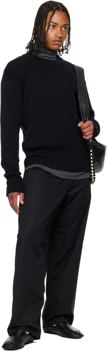 Пуловер LEMAIRE LEMAIRE Boxy Round Neck Sweater Черно | TO1419 LK1042, 3