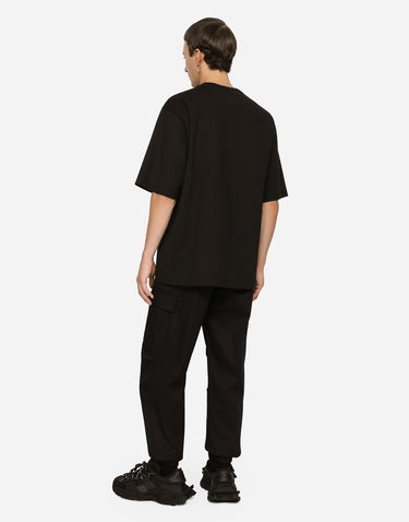 Карго панталони Dolce & Gabbana Cotton Cargo Pants With Tag Черно | GW5OHTFUFMFN0000, 2