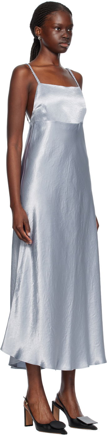 Pокля Max Mara Max Mara Leisure Midi Slip Dress Синьо | 2416221088600, 1