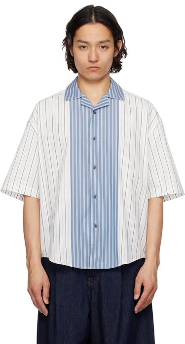 Риза AMI AMI Paris Short Sleeve Boxy Shirt Синьо | HSH286.CO0109, 0