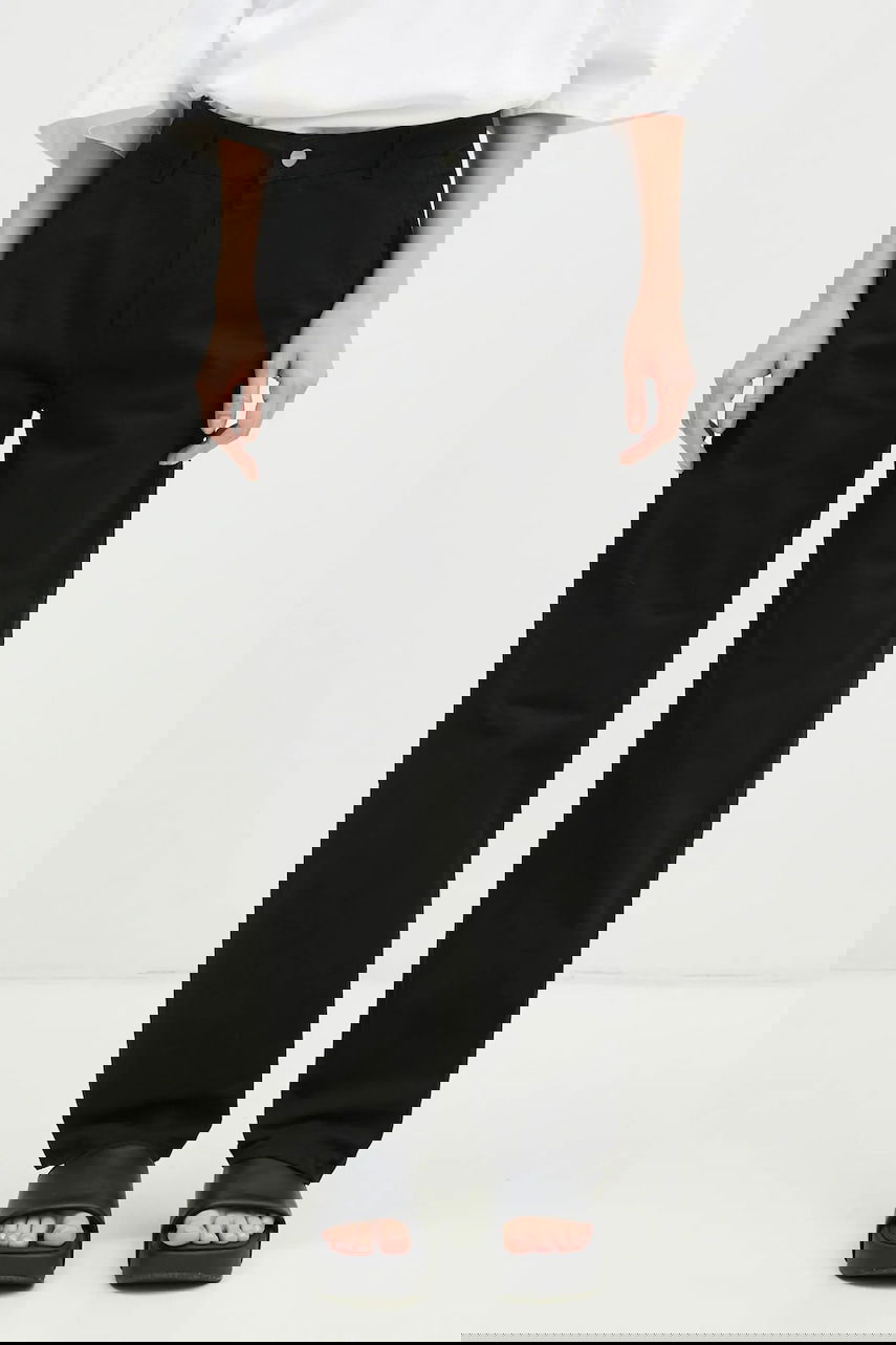 Панталони Carhartt WIP Pierce Pant Straight High Waist Черно | I026588.89GD, 0