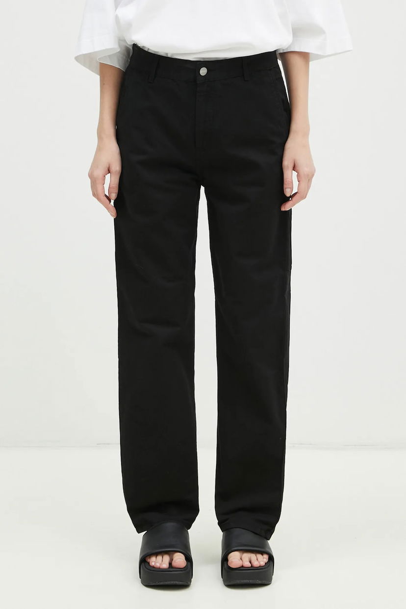 Панталони Carhartt WIP Pierce Pant Straight High Waist Черно | I026588.89GD