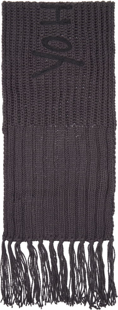 Шал Y-3 Y-3 Oversized Knit Scarf with Tassels Сиво | KC0413, 1