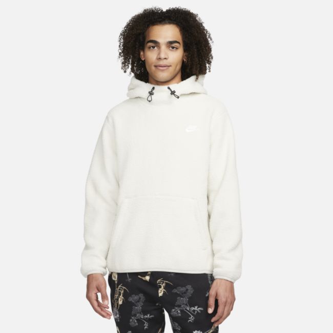 Суитчър Nike Essentials+ High-Pile Fleece Pullover Hoodie Бежово | DD5013-072, 0