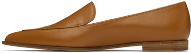 Кецове и обувки Gianvito Rossi Perry Leather Loafers Кафяво | G25339.10CUO.VGI, 2