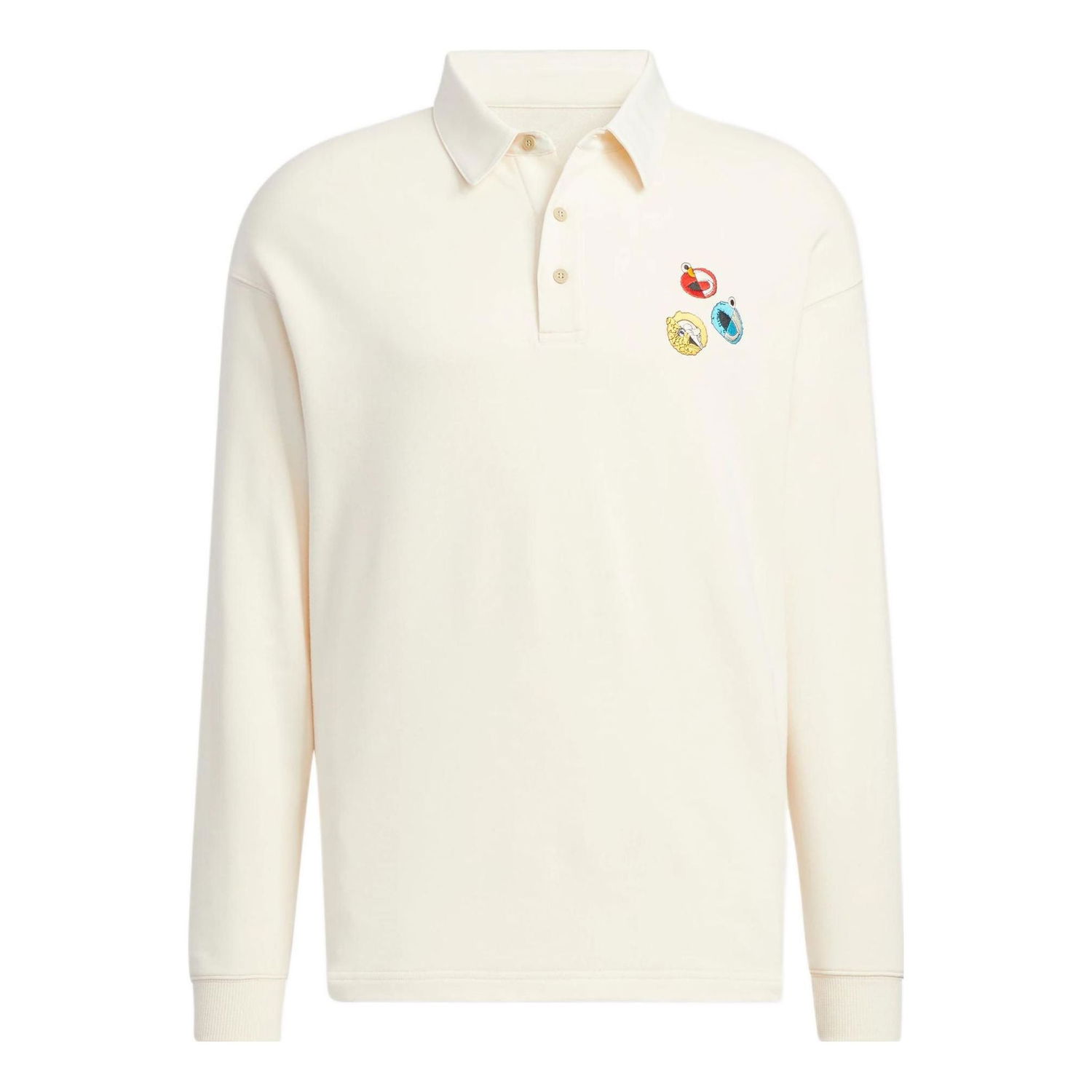 Поло тениска adidas Originals Sesame Street x JF Crossover Long Sleeve Polo Shirt Бежово | HM9949, 0
