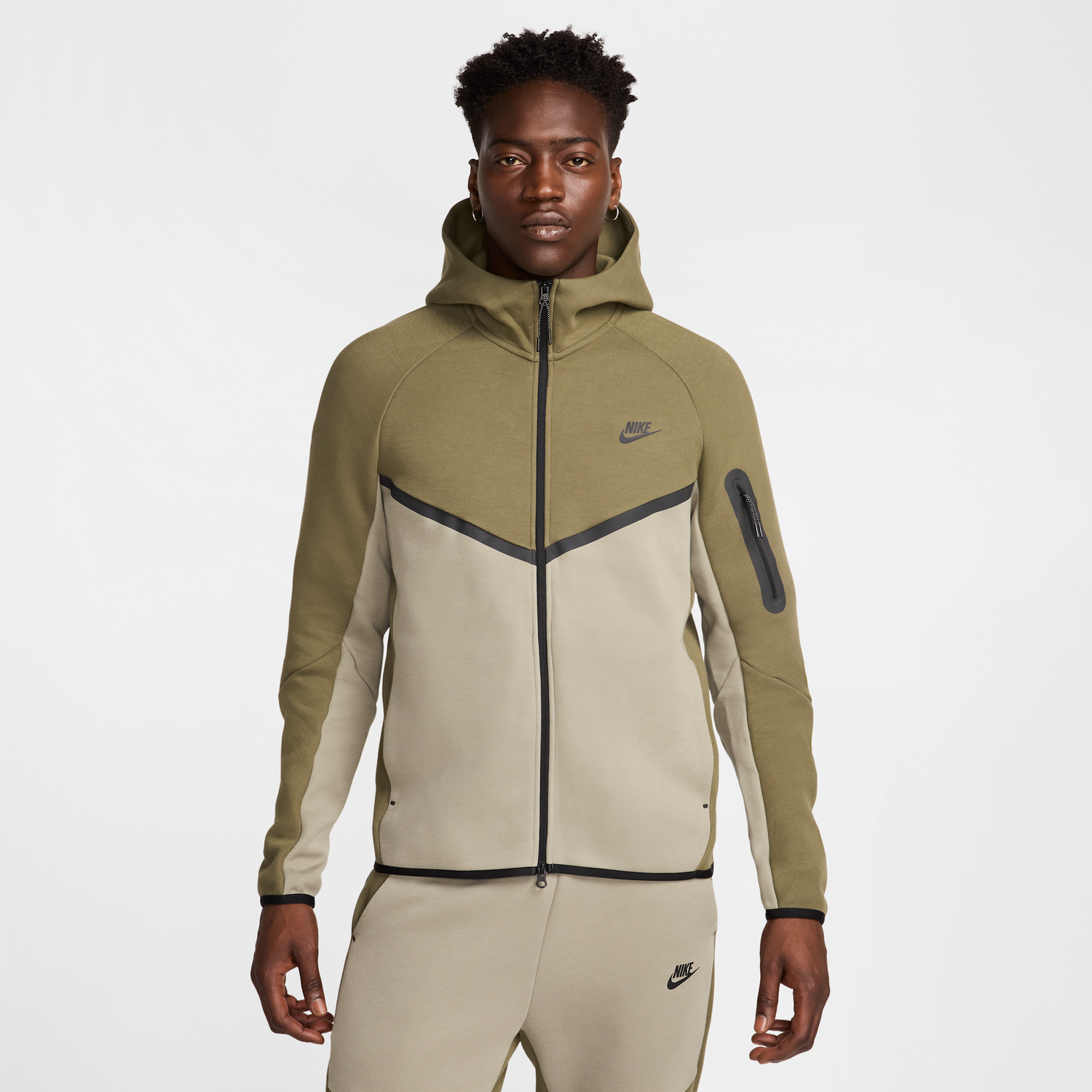 Суитчър Nike Nike Tech Windrunner Full-Zip Hoodie Зелено | HV0949-222, 1