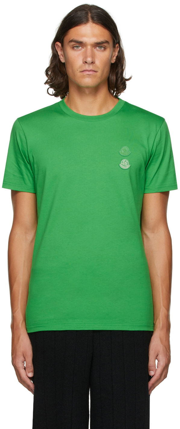 Тениска Moncler Genius 2 1952 Double Logo T-Shirt Зелено | 8C000 - 05 - 829FB, 0