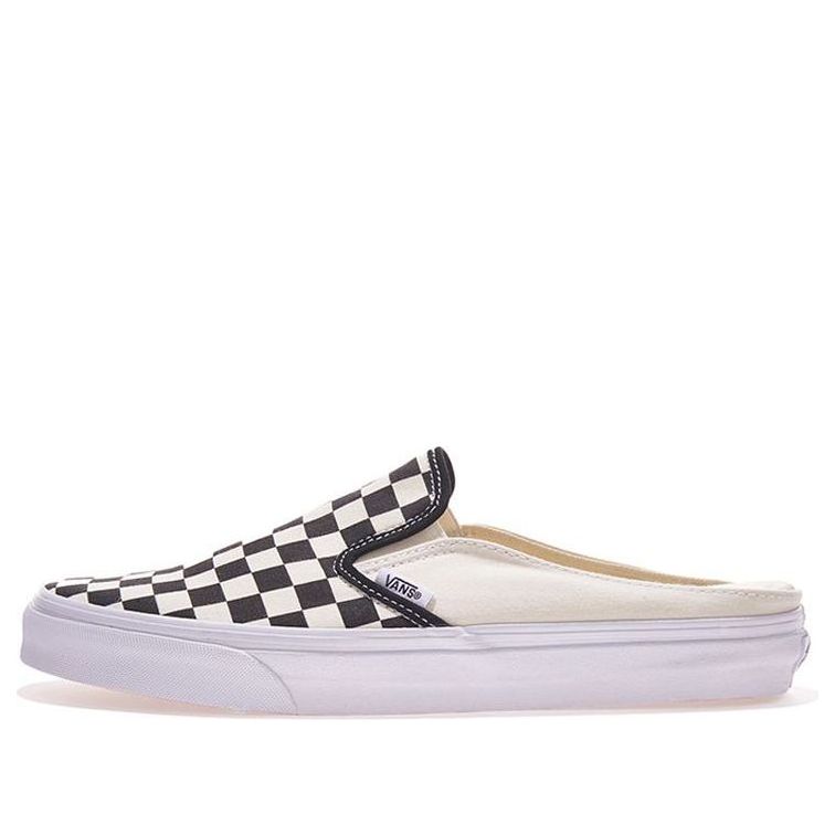 Кецове и обувки Vans Classic Slip-On Mule Checkerboard Бяло | VN0004KTEO1, 0