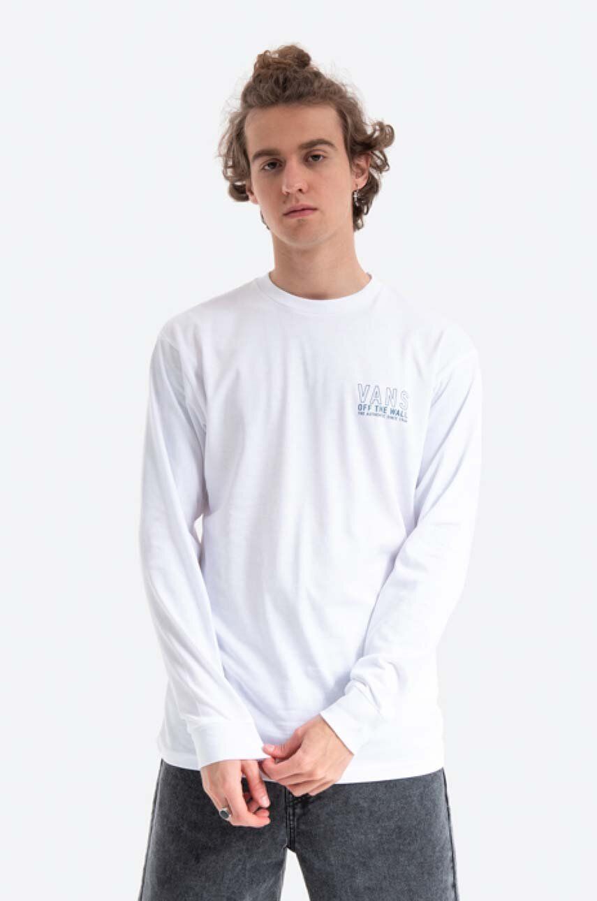 Тениска Vans T-Shirt Long Sleeve Print Бяло | VN0A54DFWHT, 0