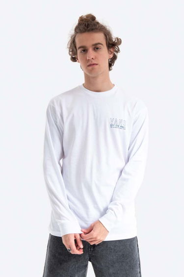 Тениска Vans T-Shirt Long Sleeve Print Бяло | VN0A54DFWHT, 0
