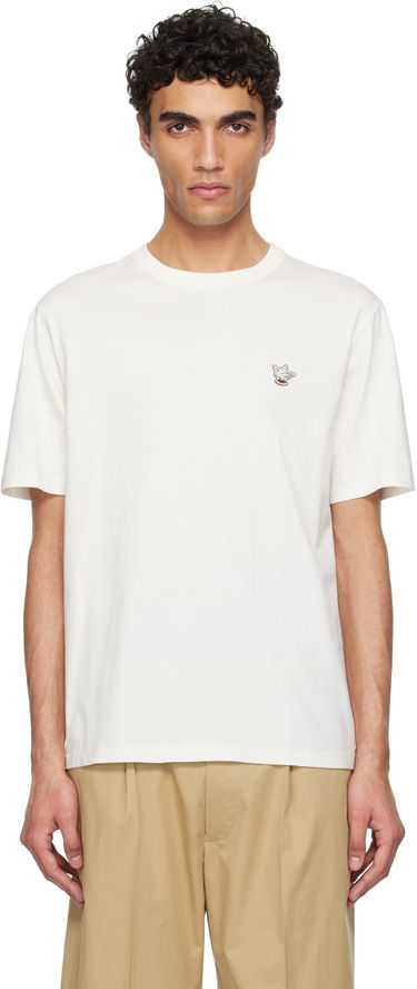 Тениска MAISON KITSUNÉ Maison Kitsuné Barista Fox Patch Relax T-Shirt Бяло | CKNU00102KJ7014, 0